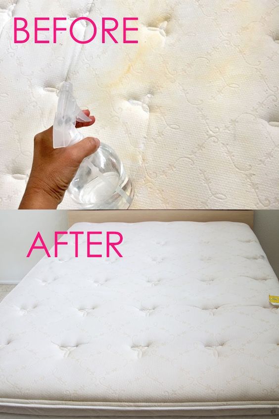 قبل و بعد تمیز کردن تشک