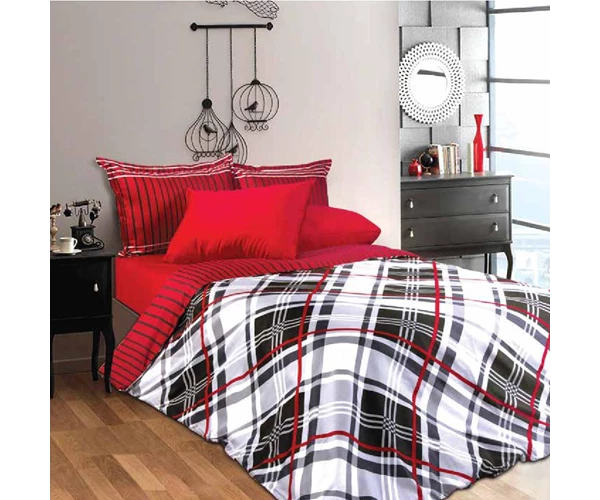 سرویس کاور دو نفره ساتین 6 تکه مدل Andia