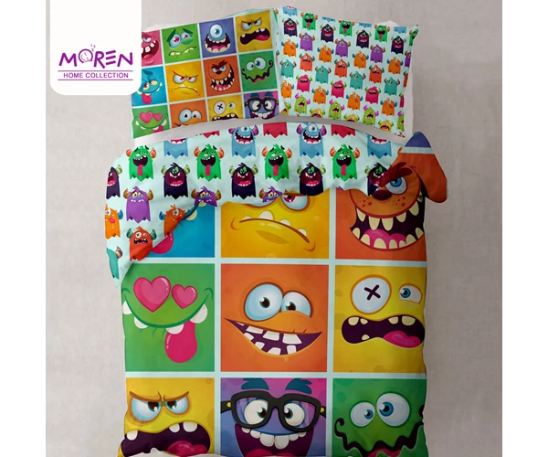 لحاف یک‌نفره 4 تکه مدل Monster