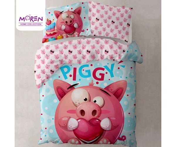 لحاف یک‌ نفره 4 تکه مدل Piggy