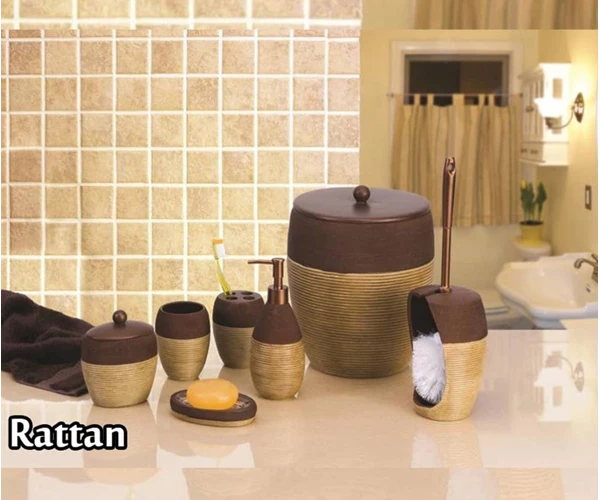 ست سرویس بهداشتی 5 تکه مدل Rattan