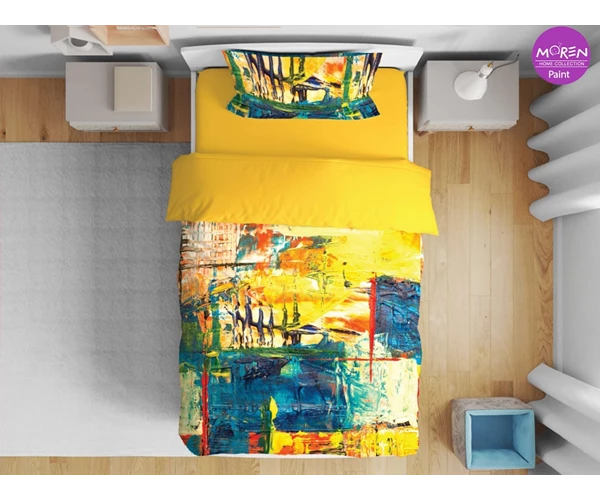 لحاف یک‌ نفره 4 تکه مدل Paint